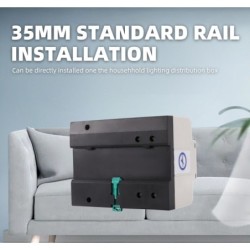 Comutator de transfer automat 3P 3 faze cu șină Din ATS cu alimentare dublă, SINOTIMER, comutator selector electric, 125A